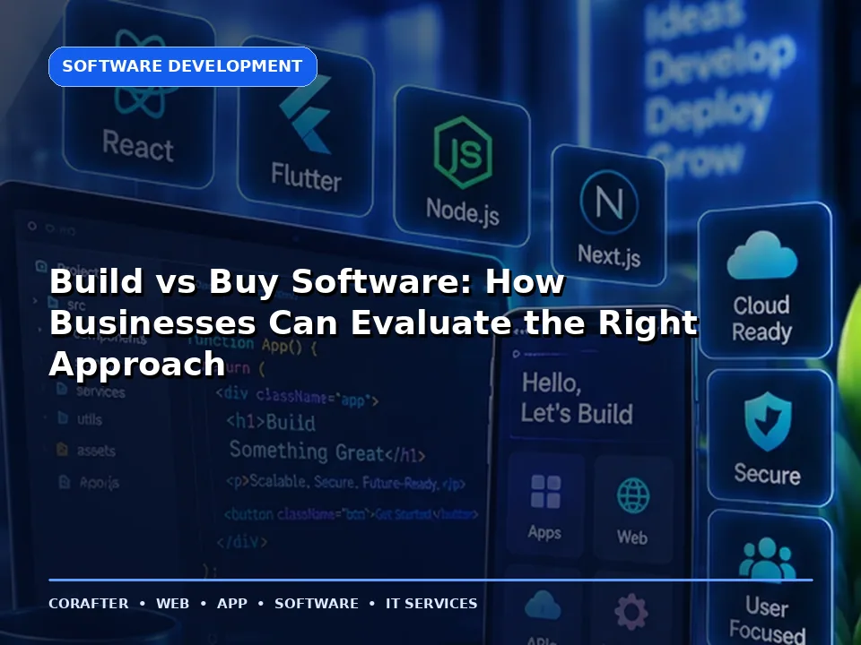 Build vs Buy Software: How Businesses Can Evaluate the Right Approach