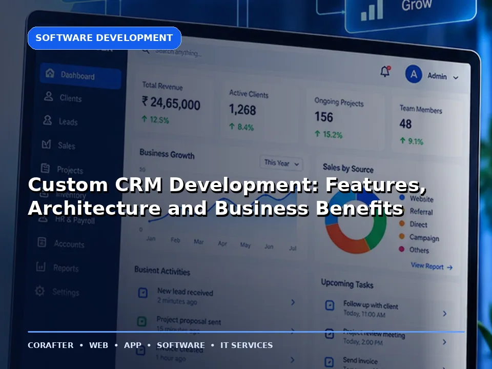 Custom CRM Development: Features, Architecture and Business Benefits